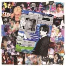 Hasbro 50pcs Stray Kids Y2K Style Mixed Waterproof Planner Cup Decorative Graffiti Stickers - Multicolor - View 3
