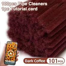 101 Pcs DIY Chenille Stem Set + Video Tutorial– 31 Colors Encrypted Chenille Stems, 30cm Fuzzy Pipe Cleaners – Suitable For Valentine's Day, Party Decoration, Christmas Decor And More– High Quality – Adult Crafts And Commercial Use - Monochrome - View 29