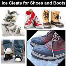1 Pair Ice & Snow Anti-Slip Shoe Covers, Wear Over Shoes/Boots, Traction Spikes, Ice Crampons - Multicolor - View 8