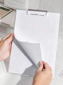 A4/A5 Transparent Loose-Leaf Binder, Clipboard With Metal Clip, Suitable For Notes, Forms, Documents And Drawings - Multicolor - View 3