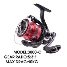 DAIWA 紡車捲線器 斜面線杯遠投釣魚捲線器 - 紅色 - 查看 15