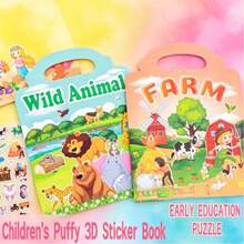 Reusable Sticker Book, Early Education Stickers For Kids, Quiet Sticker Book, Multiple Scenes, Suitable For Christmas And New Year Gifts, Reading Stickers, Quiet Book, Children's Christmas Stickers, Sticker Book - Multicolor - View 4