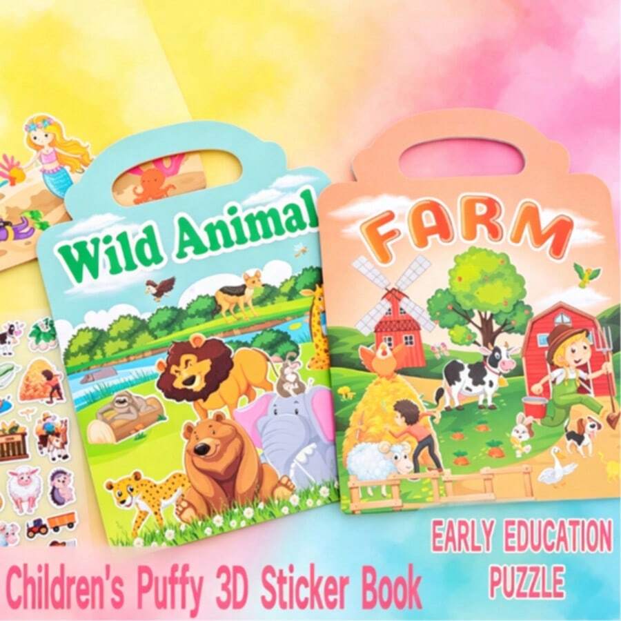 Reusable Sticker Book, Early Education Stickers For Kids, Quiet Sticker Book, Multiple Scenes, Suitable For Christmas And New Year Gifts, Reading Stickers, Quiet Book, Children's Christmas Stickers, Sticker Book