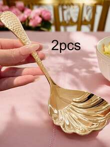 1pc/2pcs Stainless Steel Thickened Stirring Spoon, Rice Spoon, Home Dining Tableware, Kitchen Utensils, Christmas Gift - Multicolor - View 13