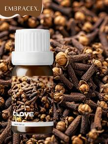 EMBRACEX. Minyak Esensial Cengkeh 10ml, Murni, Cocok untuk Perawatan Kulit dan Rambut - Semprotan Pembersih DIY Minyak Cengkeh, Aromaterapi dan Diffuser, Pewangi Pembuatan Lilin DIY, Hadiah, Minyak Esensial Tanaman - Cengkeh - View 3