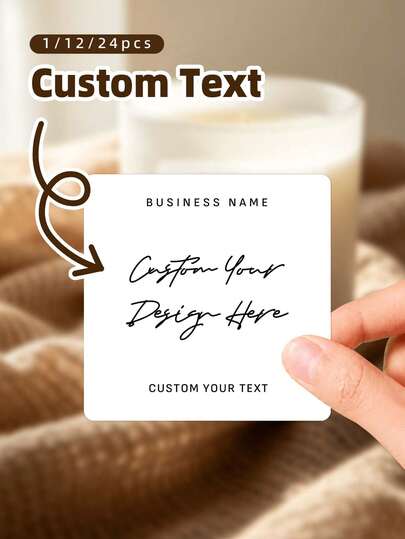 1/12/24 piezas de pegatinas personalizables DIY hechas a mano para velas perfumadas, con retratos y texto personalizados. Adecuadas para hacer tus propias etiquetas perfumadas, juegos de regalos de fragancias y embellecer artículos hechos a mano. Regalos ideales para familia, amigos, parejas y recién casados, perfectos para eventos perfumados, cumpleaños y varias festividades.