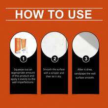 jakehoe Wall Repair Paste For Wall Cracks, Gaps, Powdering, Mold, Efflorescence, Graffiti, Peeling, Nail Holes And Pits, Home Paint Repair, DIY Home Maintenance Essential, Durable And Non-Peeling - A - View 5