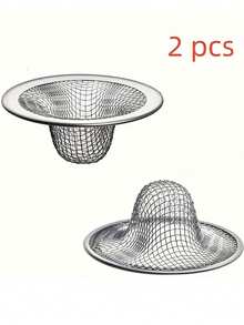 2/4/5/8pcs Stainless Steel Drain Protector, Multi-Function Hair Catcher Filter, Rust-Proof And Easy To Clean, Suitable For Bathroom Hygiene - Multicolor - View 4