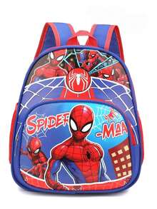 Disney Spider-Man, Sofia, 95 Racing, Frozen Cartoon Superhero Princess Racing Backpack, Multi-Color Anime Comic Hero Racing Theme School Bag, Women's Fashion Lightweight Durable Large Capacity Daily Backpack, Casual Cartoon Backpack With Front Pocket, Travel Commute Shoulder Bag Suitable For Travel And School Use, Christmas Gift, Cute 3D Cartoon Pattern Backpack - Multicolor - View 10