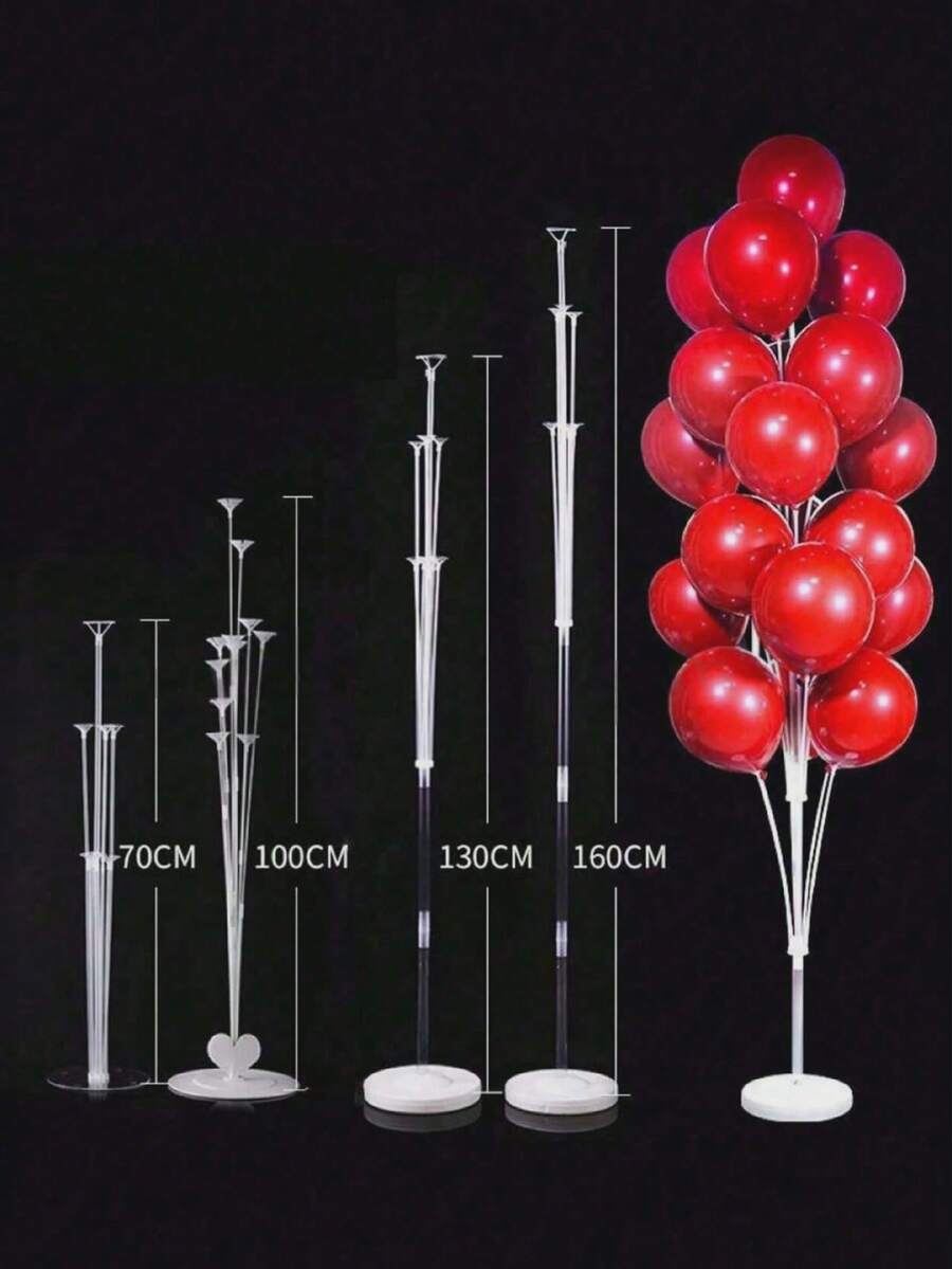 70/100/130/160cm Balloon Support Column, Floating Pole, Suitable For Wedding Birthday Decoration Scene Arrangement, Wedding Display Rack, Christmas, Balloon Column - Multicolor - View 1