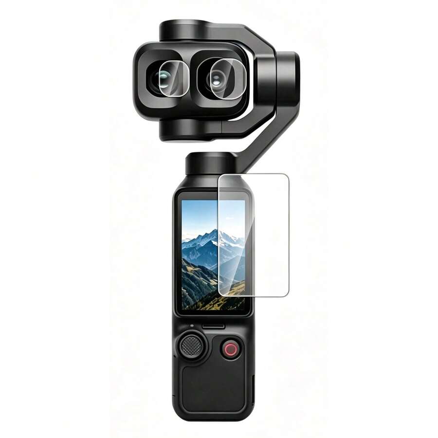 For OSMO Pocket 4P / XTRA Muse 2 Pro PULUZ 9H 2.5D HD Tempered Glass Lens Protector + Screen Film (Transparent) - View 1