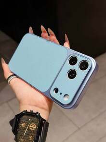 手機殼：全新奢華升級可立即變身 18 17 系列橘色復古手機殼，相容 iPhone 17Air 16 15 14 13 Pro Max 17Pro 17Promax 18 Pro Max，大窗相機防震軟邊硬殼 - 遠峰藍 - 查看 2