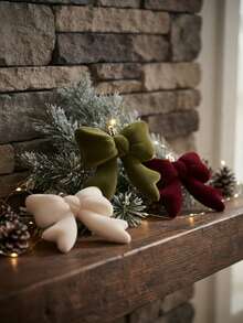 Velvet Bow Christmas Decoration, 3 Colors Large Gift Bows, Christmas Tree Hanging Ornament, Suitable For Christmas Home Decor And Gifts - Bow - View 7