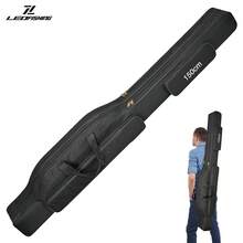 LEOFISHING Portable Foldable Fishing Tackle Bag, Big Belly Fishing Rod Case, Hand & Shoulder Carry Fishing Gear Storage Bag With Extra Pockets For Sea Rods Lures Fishing Accessories, 130cm 150cm 3 Color Available - Multicolor - View 14