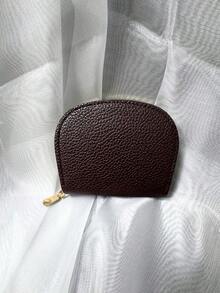 Shiseido Portable Lightweight Travel Makeup Bag With Dust-Proof Zipper, Suitable For Weekend Trips And Daily Carry, Thoughtful Holiday Gift - Coffee Brown - View 2