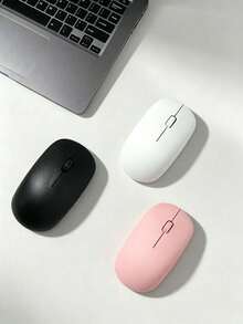 Slim Symmetrical M108 2.4G Wireless Mouse, Battery Powered,10M Stable Signal, Silent Anti-Slip Scroll Wheel, Ambidextrous Design, Plug&Play Portable Office Accessory For Laptop Desktop PC, 3 Colors(No Battery Included) - View 5