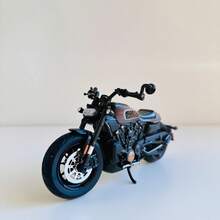 Maisto 1pc 1:12 Scale Sports S Gray Alloy Die-Cast Motorcycle Model - Alloy Die-Cast Car/Motorcycle Enthusiast Collection Gift - Multicolor - View 2