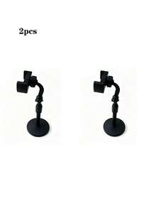 1/2PCS Adjustable Desktop Phone Holder, 360° Rotating Phone Stand With Weighted Base, Hands-Free Desktop Stand For Video Calls, Live Streaming And Learning - Phone Stand - View 10