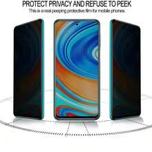2pcs Anti-Peeping Tempered Glass Screen Protector For 11/Pixel 11 Pro/Pixel 10/Pixel 10 Pro, Black Privacy Screen Protector, Supports Fingerprint Unlock, Anti-Peeping Protection Film - Black - View 8