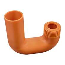 1pc Orange Bucket Rim Hose Hook Connector, Convenient Hose Rack Adapter, Easy To Fill Water And Garden Watering, Durable Plastic Pipe Joint - A - View 2