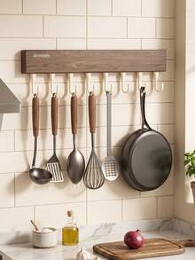 Wall Mounted Coat Hook Rack,Multi Hooks Rail, Decorative Hanging Hook For Bathroom Towel, Hat, Robe, Entryway Clothes Organizer Wall Hooks Coat Hook Rail,Towel Hook For Bathroom,Wall Mounted Robe Hook - Multicolor - View 12