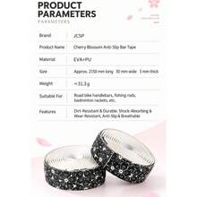 2 Rolls/Box Sakura Anti-Slip Bicycle Handlebar Tape, 6 Colors Optional Personalized Pattern Breathable Sweat-Proof Anti-Slip Shock-Absorbing Bicycle Handlebar Wrap, Self-Adhesive Handlebar Tape To Improve Control And Comfort, Suitable For All Road Bikes And Mountain Bikes And Other Bicycle Models (Includes Dust-Proof Bar End Plugs) - Cherry Blossom - View 10