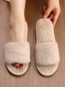 House Slippers - Apricot - View 1