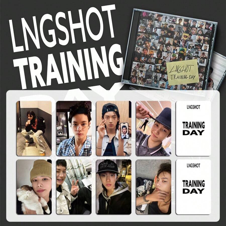 4pcs/Set LNGSHOT "Training Day" Album Card EP Card Special Card Postcard Lobster Merchandise - Style 1 - View 1