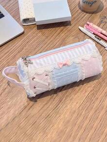 日韓風小眾設計 Ins 感收納包 手提即拍相機收納袋 女生學生化妝包 CCD 相機便攜收納袋 衛生棉收納包 鉛筆袋 手拿包 - 粉色 - 查看 3