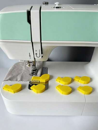Juego de herramientas de pie prensador para dobladillo de máquina de coser, herramienta auxiliar para dobladillo de costura, cosedora de costura de manga, cintura y cuello, accesorio de máquina de coser pie para dobladillo, herramienta de unión de dobladillo, herramienta de encuadernación de borde, tirador de borde, adecuado para costura, manualidades, tela