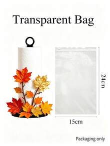 2D FLAT Hello Autumn Decorative Kitchen Paper Towel Holder - Desktop Tabletop Roll Holder (Combines Display And Storage Functions), Autumn Maple Leaf Design Harvest Festival, Suitable For Kitchen, Bathroom, Living Room And Dining Room, Creates Warm Christmas Atmosphere Decorative Ornament - Multicolor - View 7