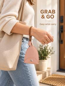 3/2/1pc PU Leather Car Key Cover, Pull-Out Key Pouch With Buckle, Portable Key Holder, Suitable For Car Keys, Handbags, Travel And Daily Use/Set - Multicolor - View 6