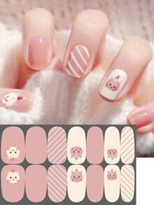 Christmas Winter Snowflake Snowman Christmas Tree Versatile Mix & Match Full Cover Nail Stickers With Nail File - Multicolor - View 19