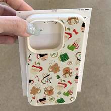 Christmas Hot Drink Gingerbread Man Pattern Suitable For IPhone11/12/13/14/15/16/16Pro/16ProMax/17/17pro/17ProMax/18pro 18ProMax - Multicolor - View 3