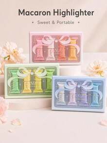 4pcs Candy Shape Highlighter Pens Set, Creative Macaron Color Fluorescent Highlight Spot Liner, Portable Sized Point Marking For Journaling, Student Learning, Office Gift, Back To School - Multi Colors - View 7