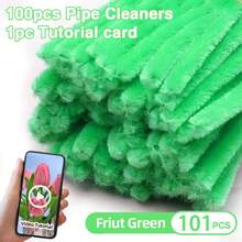 101 Pcs DIY Chenille Stem Set + Video Tutorial– 31 Colors Encrypted Chenille Stems, 30cm Fuzzy Pipe Cleaners – Suitable For Valentine's Day, Party Decoration, Christmas Decor And More– High Quality – Adult Crafts And Commercial Use - Monochrome - View 33