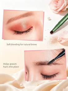 1/2Pcs 4-In-1 Portable Makeup Brush Set, Lightweight Detachable Design, Multi-Functional Powder Brush, Including Eyebrow, Lip, Lash & Eyeshadow Brushes, Travel Essential Daily Beauty Accessory, Ideal Makeup Gift, Christmas Gifts - Multicolor - View 6