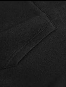 Women's Floral Print Detailed Fleece Lined Hooded Sweatshirt - Black - View 3