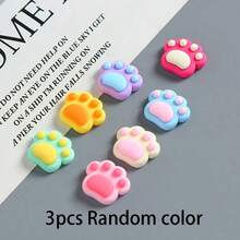 12pcs/6pcs/3pcs Cute Cat Paw Magnetic Fridge Magnets - Colorful Plastic Oval Decorative Magnets For Whiteboard, Office, Photos, Notes, And Kitchen Decor - Fun And Gift For Locker, Cabinet, And Dishwasher - Random Color - View 7