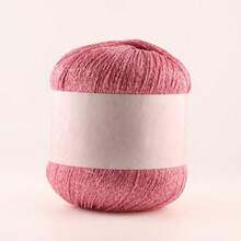 100g/Lot Colorful Unique Gold Silver Glitter Cotton Metallic Yarn Skein Crochet Thread Sweater Scarf Hat Craft Bag - A - View 10