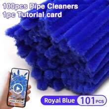 101 Pcs DIY Chenille Stem Set + Video Tutorial– 31 Colors Encrypted Chenille Stems, 30cm Fuzzy Pipe Cleaners – Suitable For Valentine's Day, Party Decoration, Christmas Decor And More– High Quality – Adult Crafts And Commercial Use - Monochrome - View 19