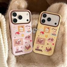 Casing Ponsel GUCADI Tema Anak Anjing Cokelat, Kompatibel dengan Apple 18 Pro dan 17 Pro, Dilengkapi Stiker Lucu, Terbuat dari Bahan Lembut, Permukaan Mengkilap, Desain Lucu dan Kreatif, Gaya Geometris dan Kartun, Bentuk Menggemaskan, Desain Unik, Terinspirasi oleh - Mangga kuning - View 1