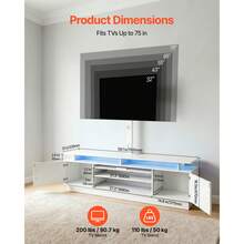 Television Stands & Entertainment Centers - White - View 3