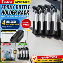 1/2/3/4 Hole Wall-Mounted Gas Canister Storage Rack, Spray Bottle Organizer, RV Door Spray Can Holder, Sealant Tube Storage Box, Wall-Mounted Gas Canister Rack, Suitable For Garage, Workshop, Store And Home - Multicolor - View 6