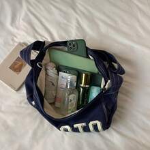 New Large Capacity Multi-Color Letter Pattern Shoulder Bag For Traveling, Playing, Daily Commuting, Versatile Leisure Bag - Multicolor - View 9