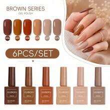 Set Kutek Gel 6 Warna dengan Botol yang Sesuai Warna, Cocok untuk Manikur Wanita di Musim Semi, Gugur, Dingin, dan Musim Panas, Manikur DIY di Rumah, Penataan Manikur Sehari-hari, Set Gel Warna-warni untuk Penggunaan Pribadi, Manikur di Rumah dan Desain Manikur Musiman - MultiWarna - View 7