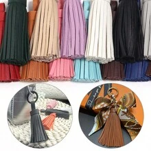 4pcs/Pack Leather Tassel Key Fob, Approx. 9cm Length, Suitable For Clothing, Shoes, Hats, Home Decor PU Tassel Pendant - PU Leather Fringe - View 5
