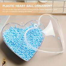 10pcs Transparent Fillable Heart/Round/Star Shaped Pendants, Clear Heart Decorations, Suitable For Handmade DIY Crafts, Valentine's Day Wedding Party Decor, Fillable Craft Heart Decorations - 10 Pack - View 12