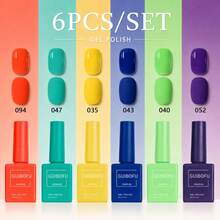 Set Kutek Gel 6 Warna dengan Botol yang Sesuai Warna, Cocok untuk Manikur Wanita di Musim Semi, Gugur, Dingin, dan Musim Panas, Manikur DIY di Rumah, Penataan Manikur Sehari-hari, Set Gel Warna-warni untuk Penggunaan Pribadi, Manikur di Rumah dan Desain Manikur Musiman - MultiWarna - View 51