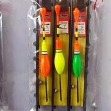 Fishing Supplies, Mini Gourd-Shaped Fish Float/Fishing Line/Fish Hook/Crucian Carp Float Set, Creative Design, Suitable For Spring, Summer, Autumn, Suitable For Outdoor Fishing Activities, Suitable For Fishing Crucian Carp, Carp And Other Small To Medium Freshwater Fish, Fishing Line Is 2.5#, Fish Hook Is #5 (3pcs/Set) - Multicolor - View 2
